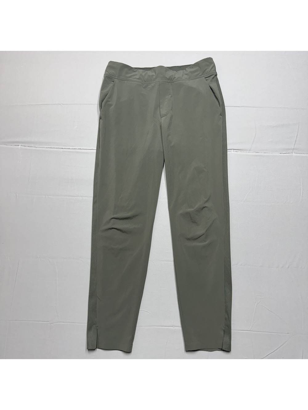 Athleta Brooklyn Ankle Pant Womens Size 6 Olive Green Stretch Travel Commute